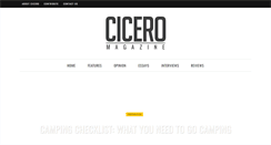 Desktop Screenshot of ciceromagazine.com